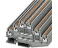 Terminal Block, Push-In, 6 Poles, 500V, 15A, 1.5mm², Grey, Pack of 5 pieces